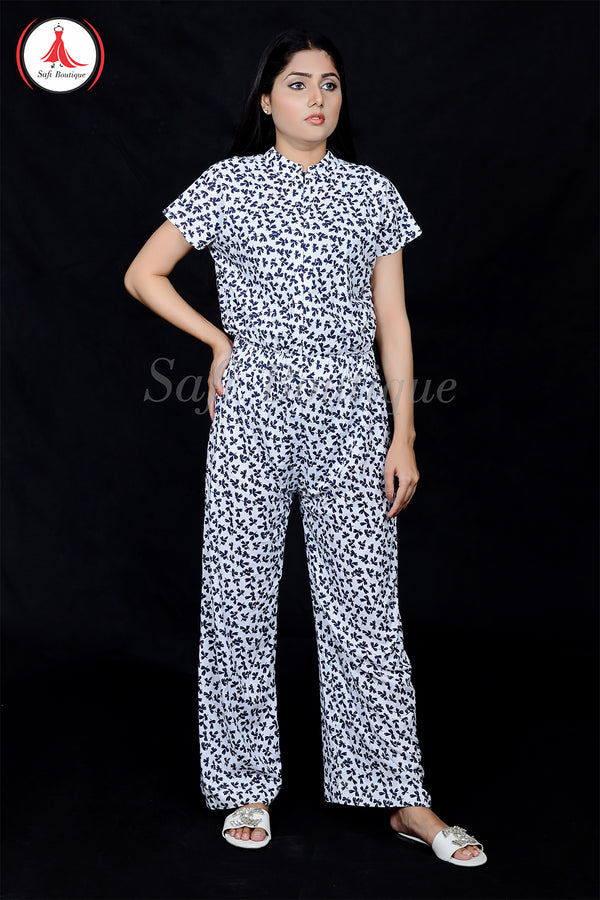 Off-White Lelan Printed Jumpsuit: Casual One-Piece Wear