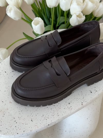 Лоферы TENA кофейные