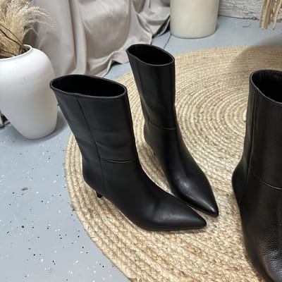 Ботильоны Toddy зима черные гладкие