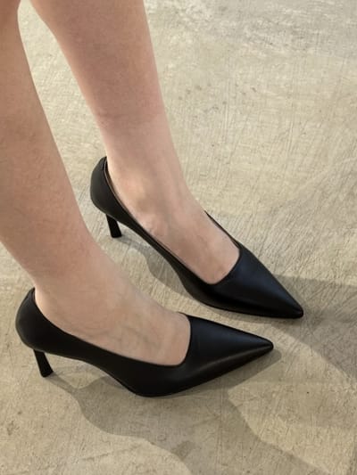 Лодочки Kiana черные гладкие