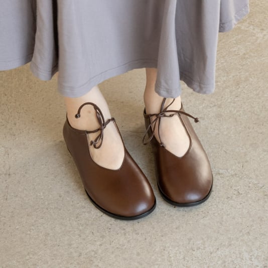 Балетки Cute кофейные гладкие — фото 1 из 1