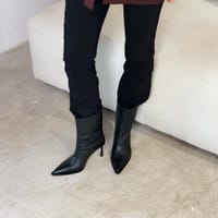 Ботильоны Palmer черные гладкие