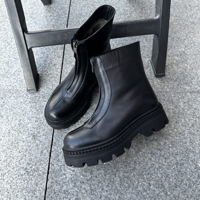 Ботинки Nago зима черные гладкие