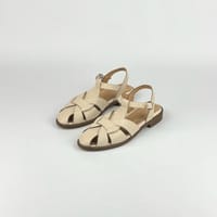 Сандалии Fawn молочные гладкие