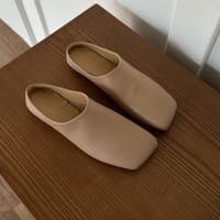 Мюли Marbella бежевые гладкие