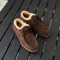 Оксфорды Hero мех кофейные замша