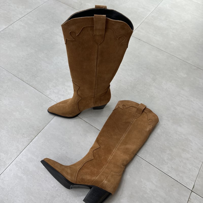 Казаки TRINA замша таба — фото 1 из 4