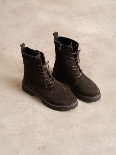 Ботинки Denim кофейные замша