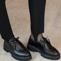 Оксфорды Olena черные гладкие