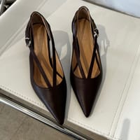 Туфли TELLA бордовые гладкие