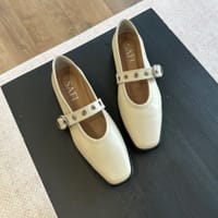 Балетки Muza молочные гладкие