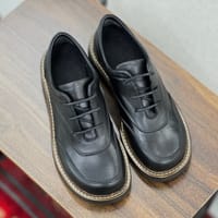Оксфорды Raya с утеплением черные гладкие