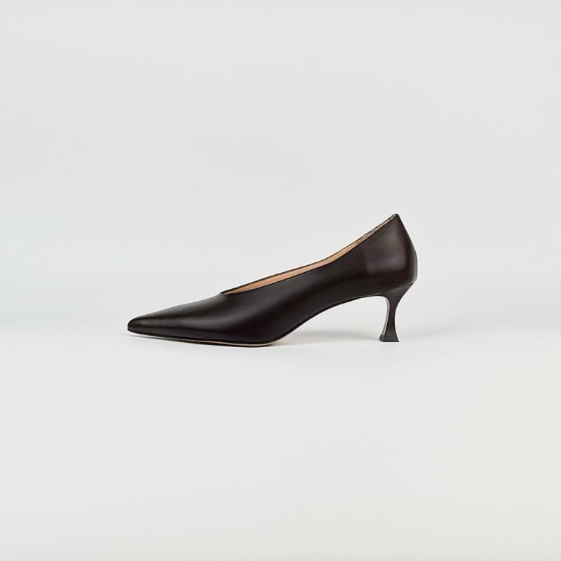 Лодочки MARLEN кофейные гладкие — фото 1 из 3