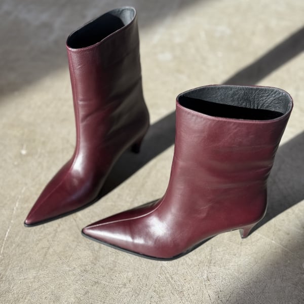 Ботильоны Forbes бордо гладкие — фото 1 из 4