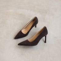 Лодочки Kiana кофейные замша