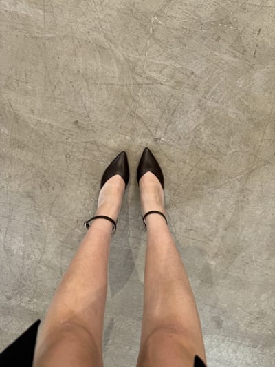 Туфли Bonita кофейные гладкие