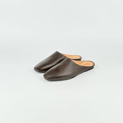 Мюли Zhasmin кофейные гладкие