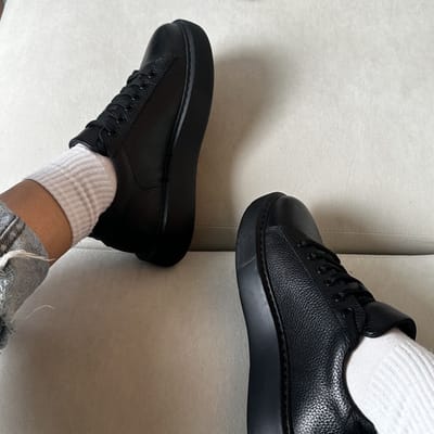 Кеды Cool черные зернистые