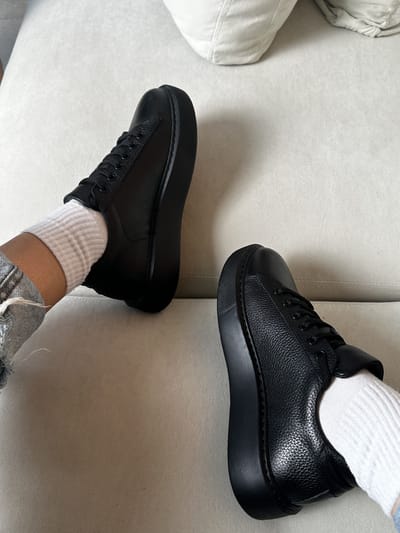 Кеды Cool черные зернистые