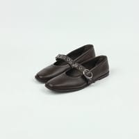 Балетки Muza кофейные гладкие