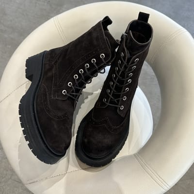 Ботинки Zeyna кофейные замша