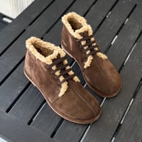 Ботинки Delux мех кофейные замша