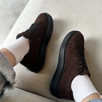 Кеды Cool кофейные замша