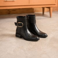 Ботинки Kayla черные гладкие