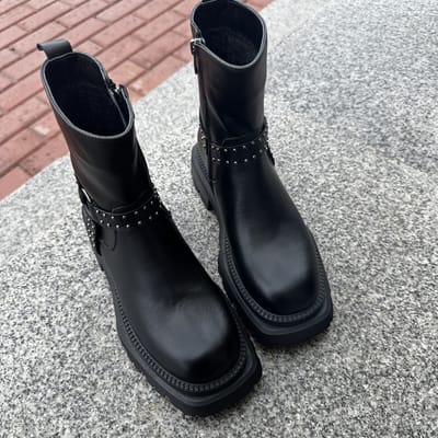 ботинки Danita черные гладкие