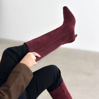 Сапоги Caterina бордо замша