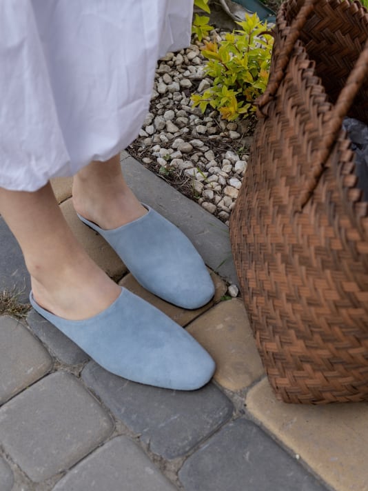 Мюли Zhasmin голубые замша — фото 1 из 6